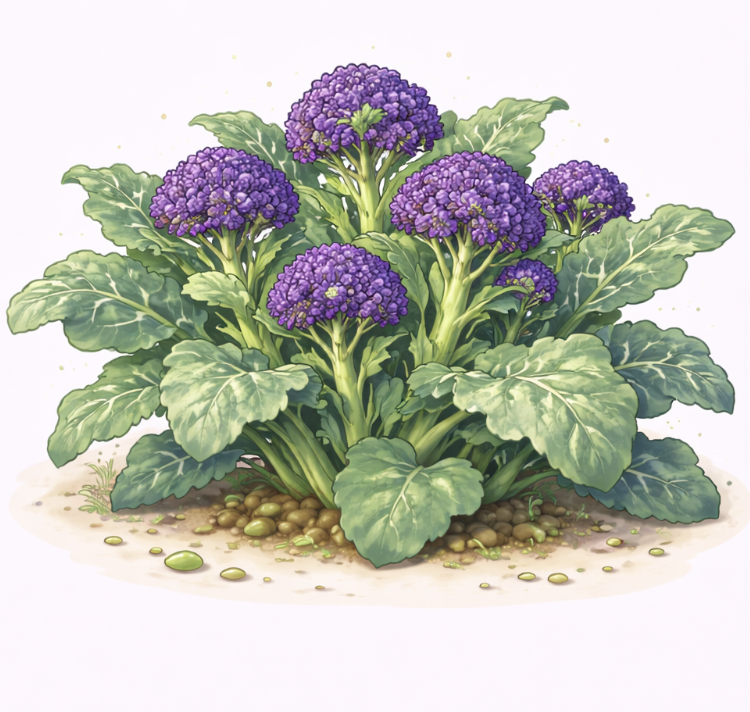 Broccoli (Purple Sprouting) - π
Calendar Broccoli (Purple Sprouting) seeds